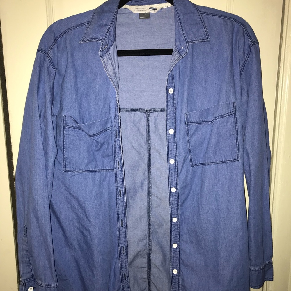 Old navy lightweight boyfriend shirt